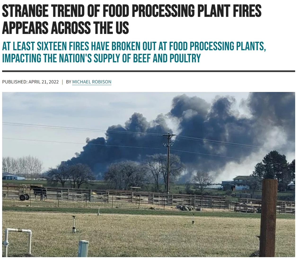 Timcast Article Food Processing Plants Fires Conspiracy Theory Know