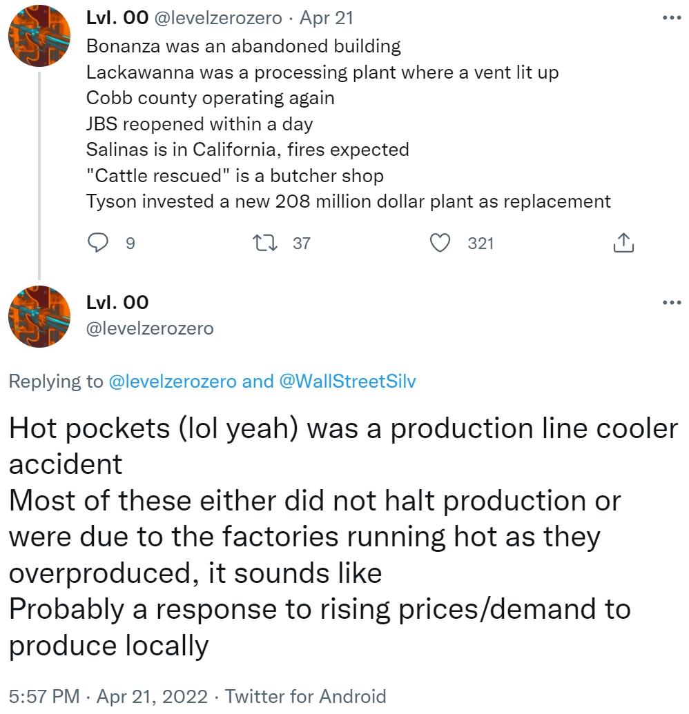 Debunking Tweets | Food Processing Plants Fires Conspiracy Theory ...