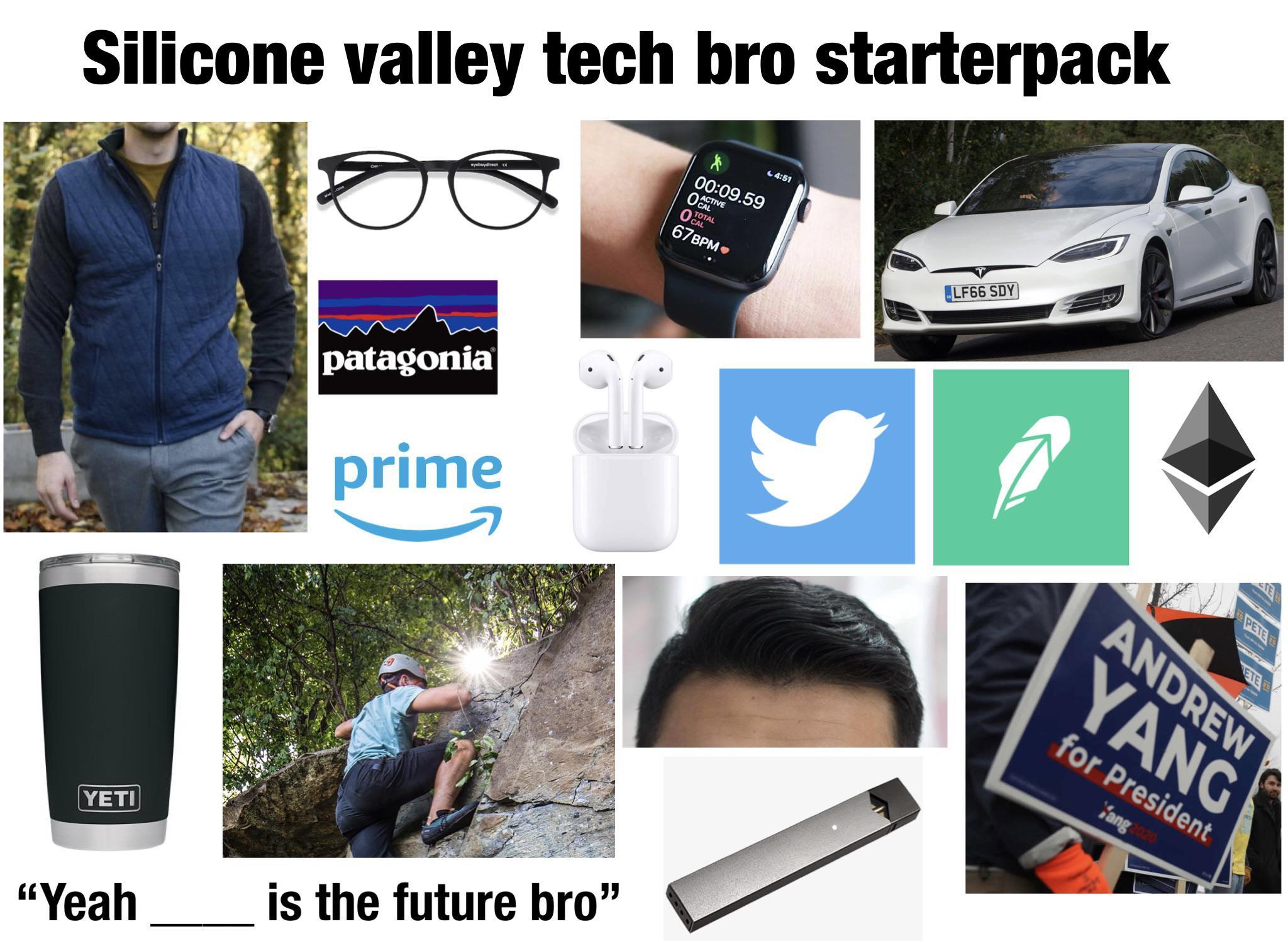Silicone valley tech bro starterpack /r/starterpacks Starter Packs