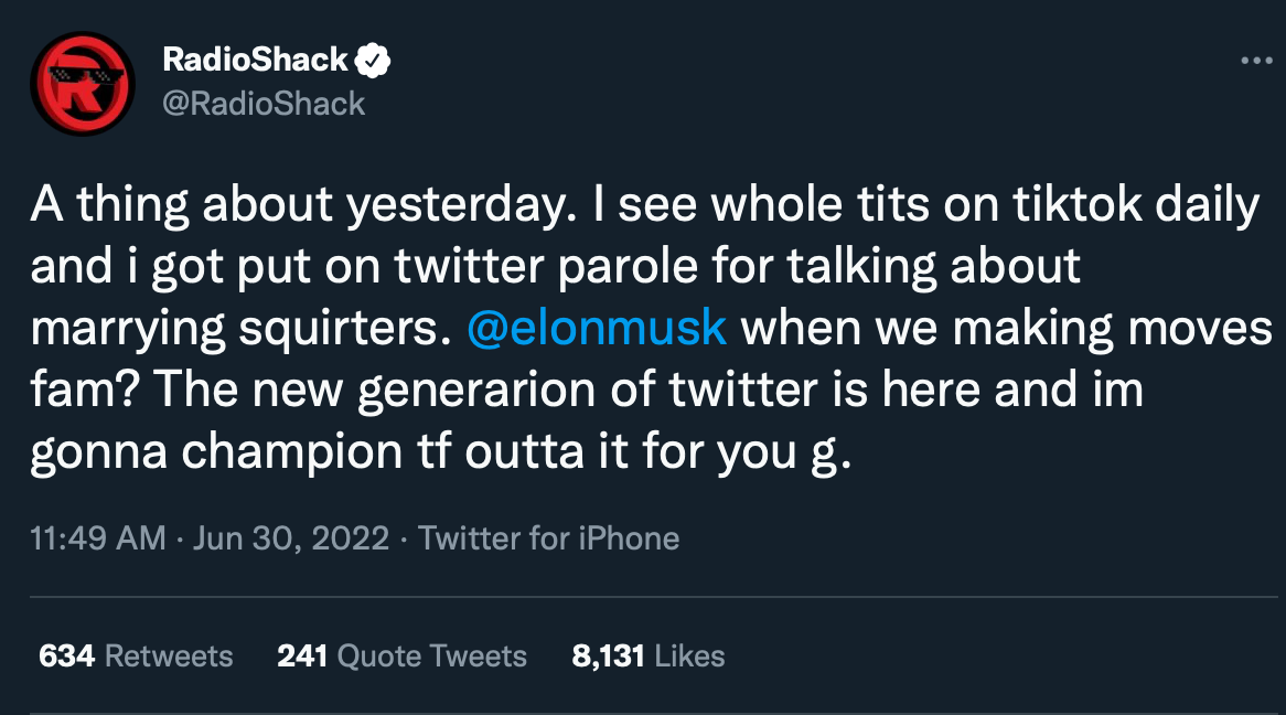 Criticism Of Platform Radioshack On Twitter Know Your Meme