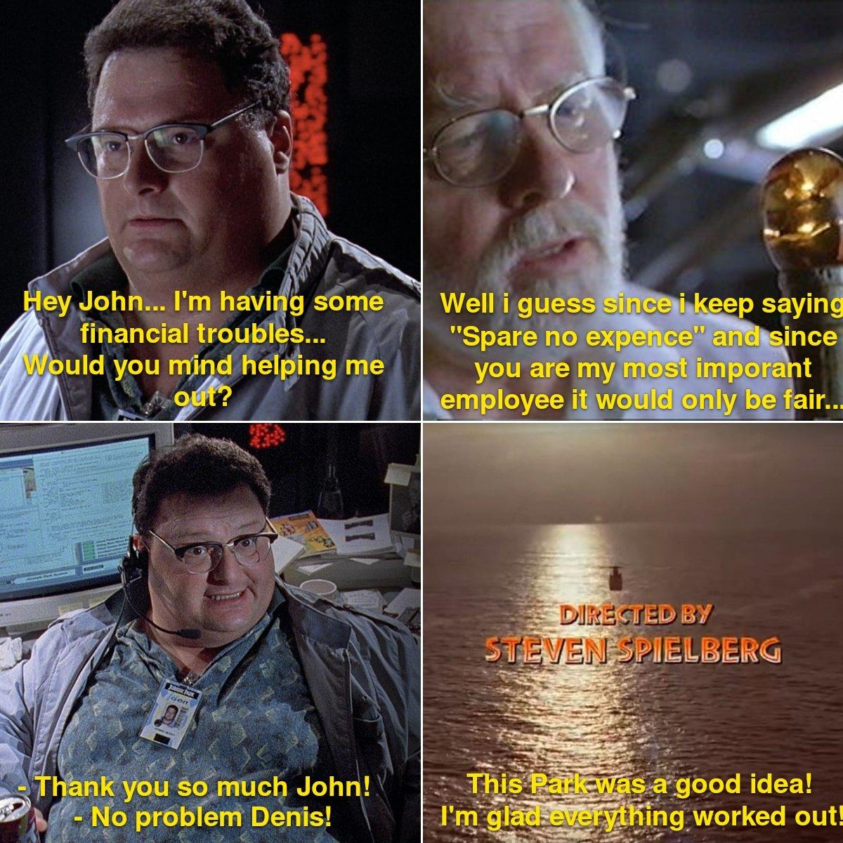 Jurassic park if Hammond paid nedry Jurassic Park Know Your Meme