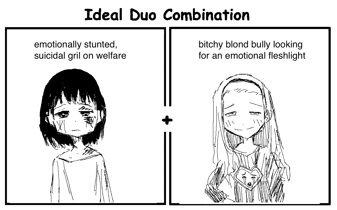 Suicidal Gril and Bitchy Blond | Ship Dynamic | Know Your Meme