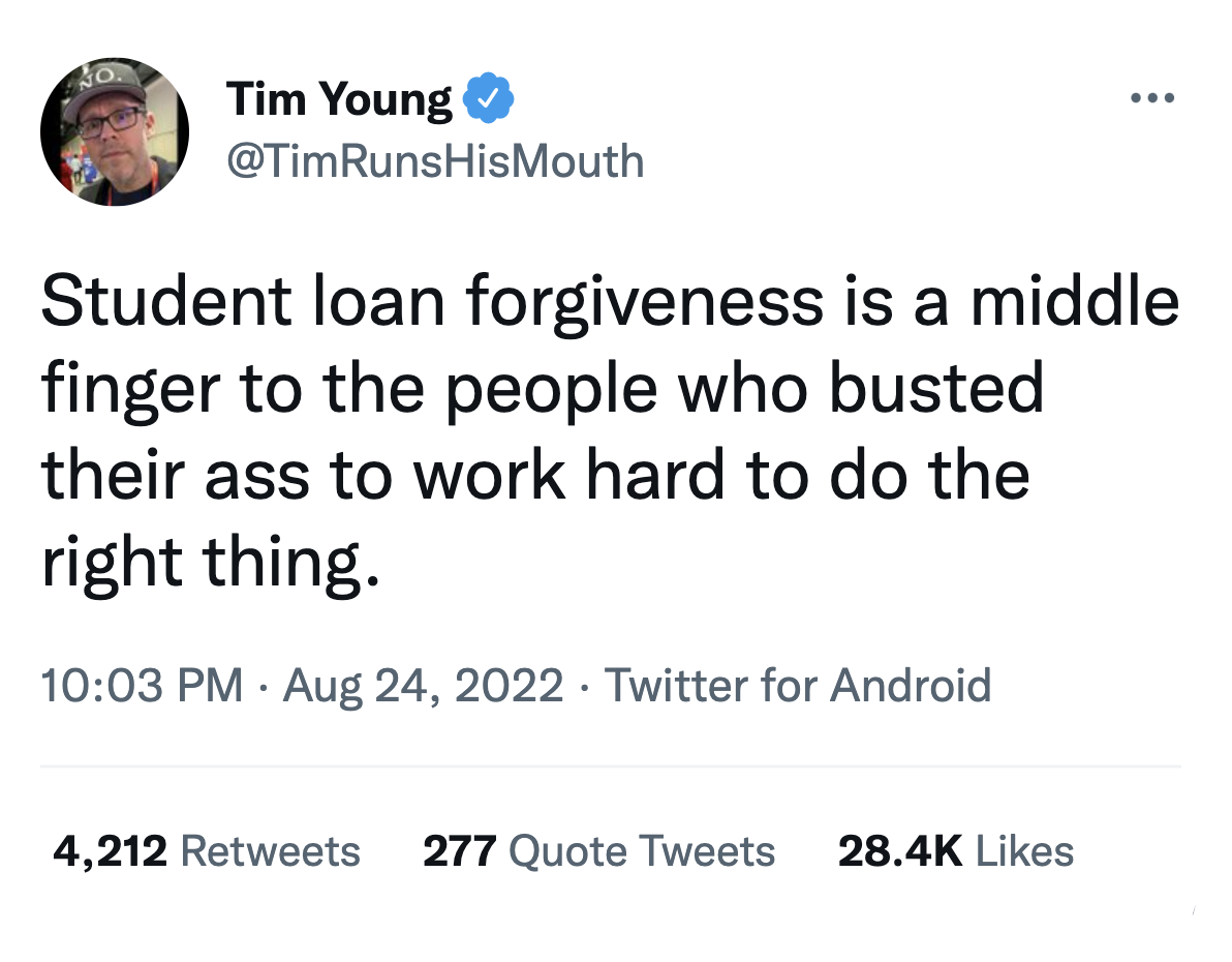 Student Loan Tweet 2022 Student Loan / Pell