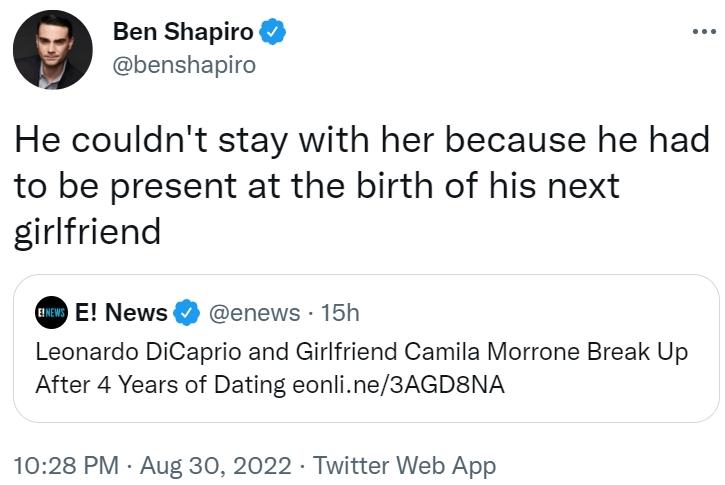 He Couldn t Stay With Her Because He Had To Be Present At The Birth Of 