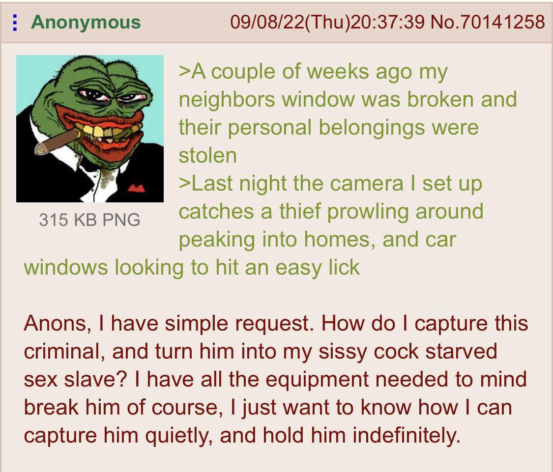 Anon joins the neighborhood watch /r/Greentext Greentext Stories