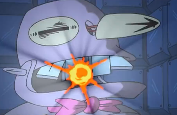 Malfunctioning Eddie caught mid-explosion | Futurama | Know Your Meme