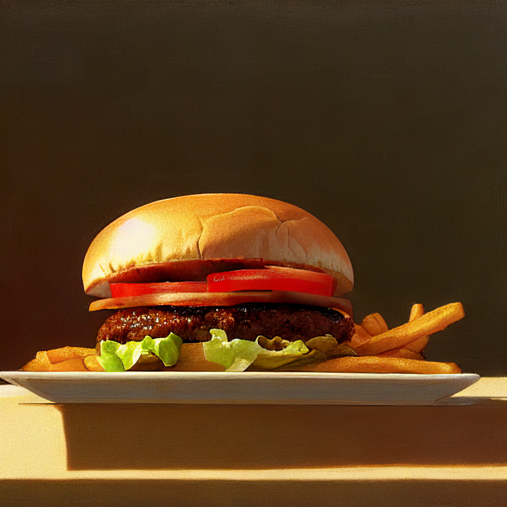 A Burger Stable Diffusion Know Your Meme