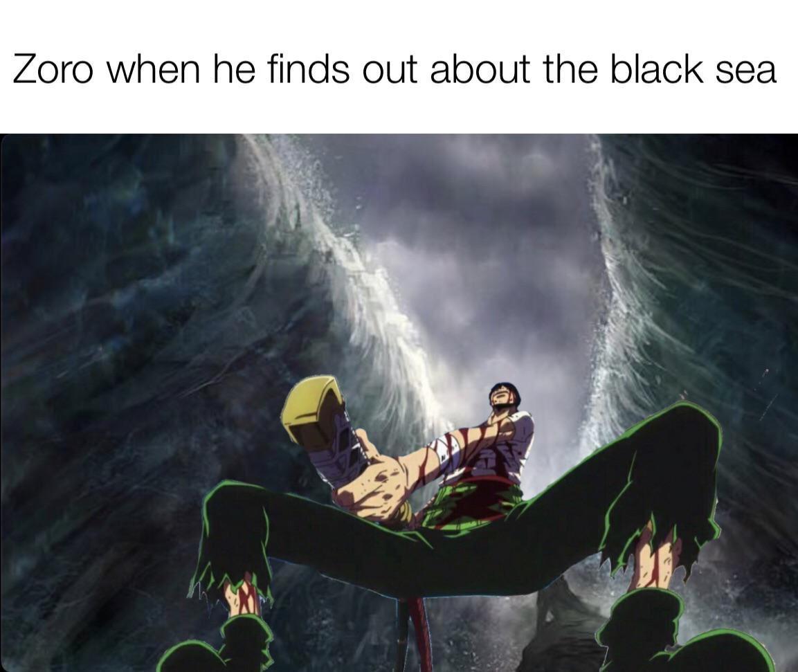 Zoro When He Finds Out About The Black Sea Racist Zoro Minority 