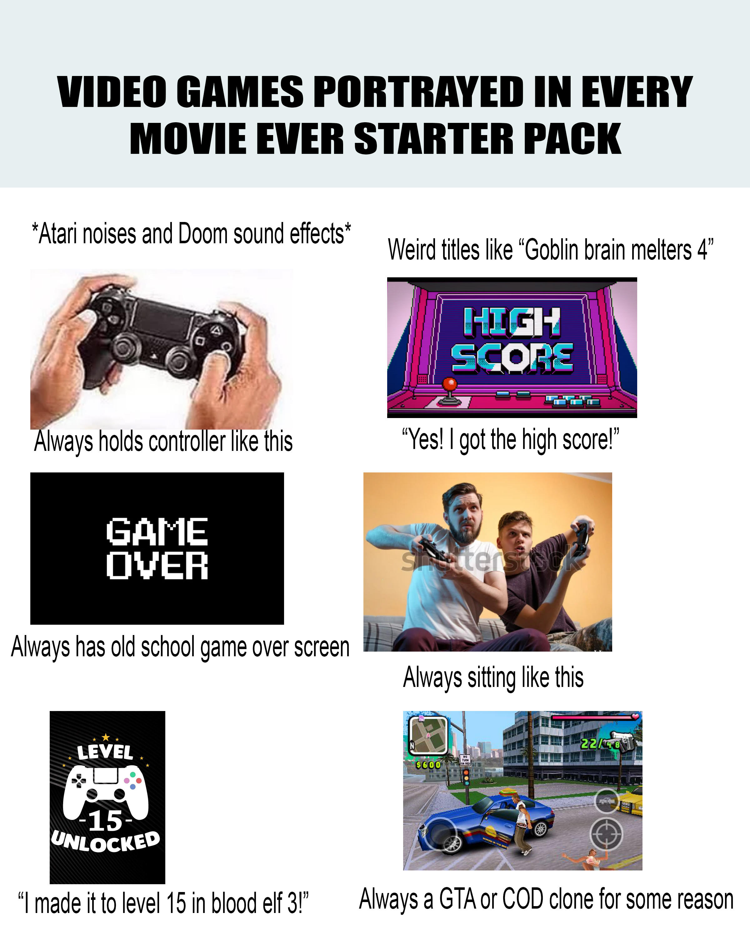 Video games portrayed in movies starter pack | /r/starterpacks ...