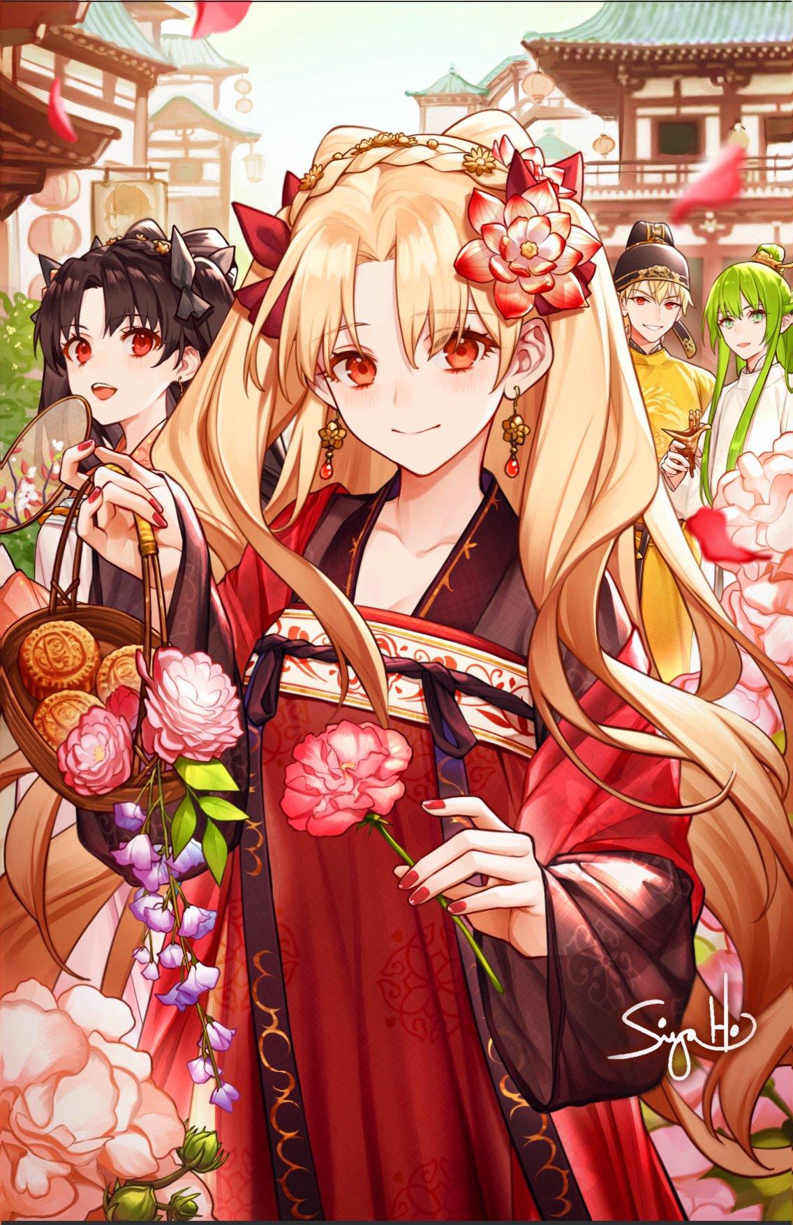 Ereshkigal, Ishtar, Gilgamesh and Enkidu at the festival by シヤ | Fate/Grand  Order | Know Your Meme