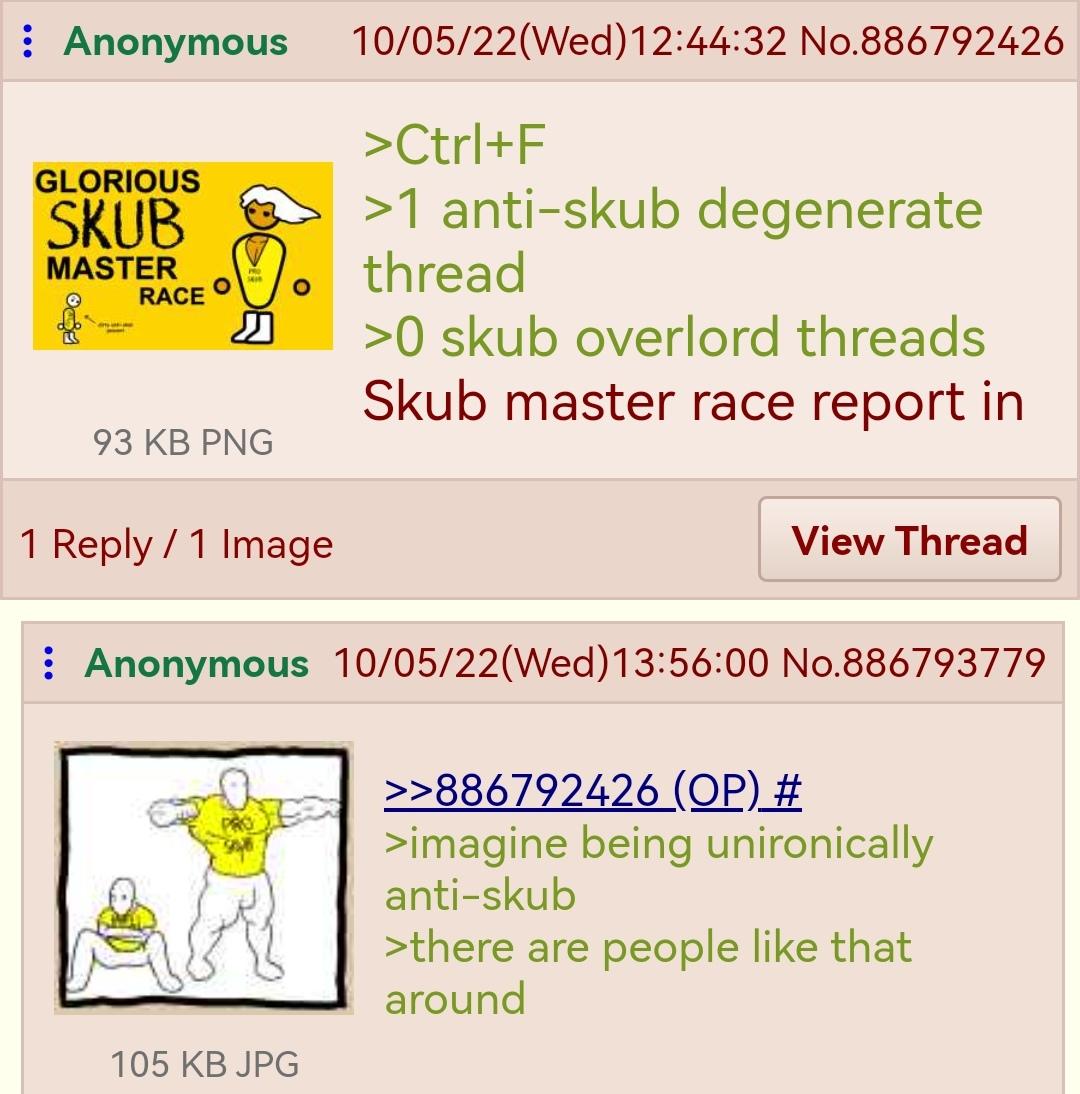 Anon is a skub /r/Greentext skub Know Your Meme