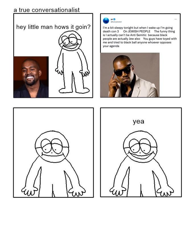 Kanye West Going "Death Con 3" On Jewish People (Original Tweet) Kanye West