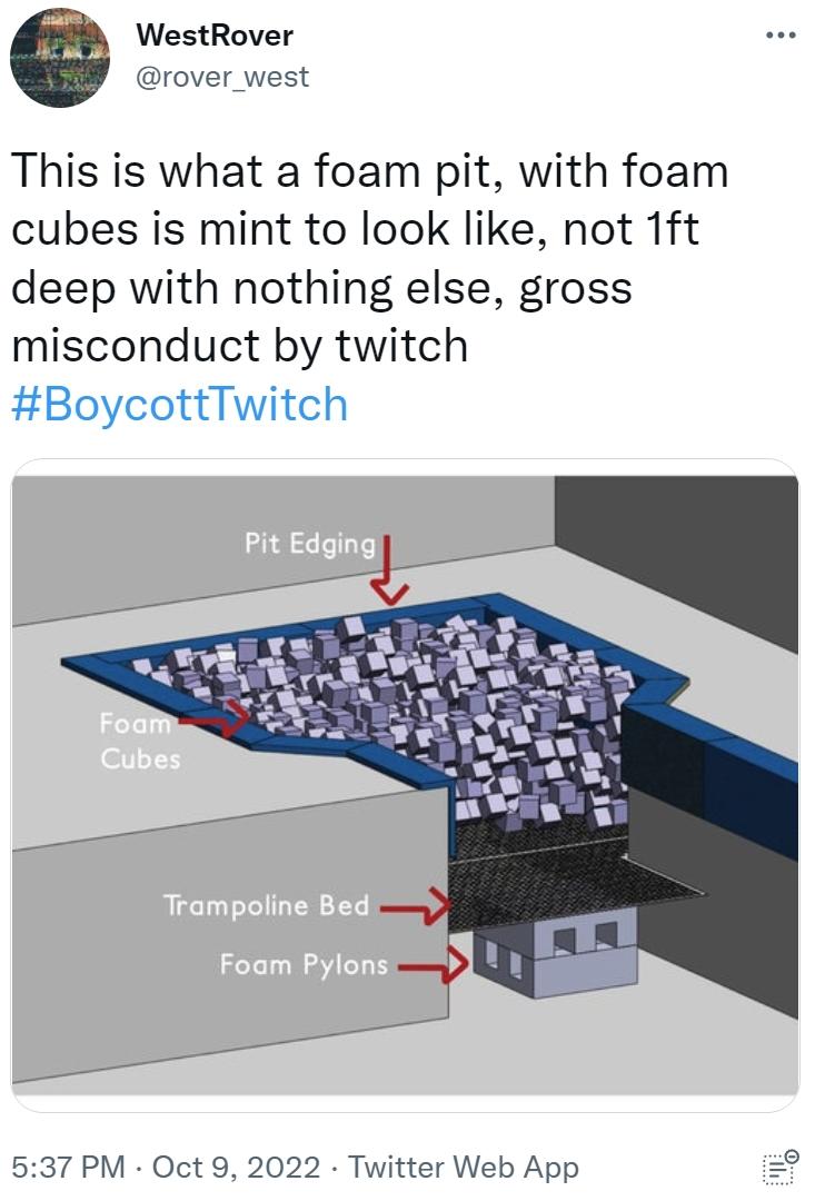 This is what a foam pit, with foam cubes is mint to look like, not 1ft