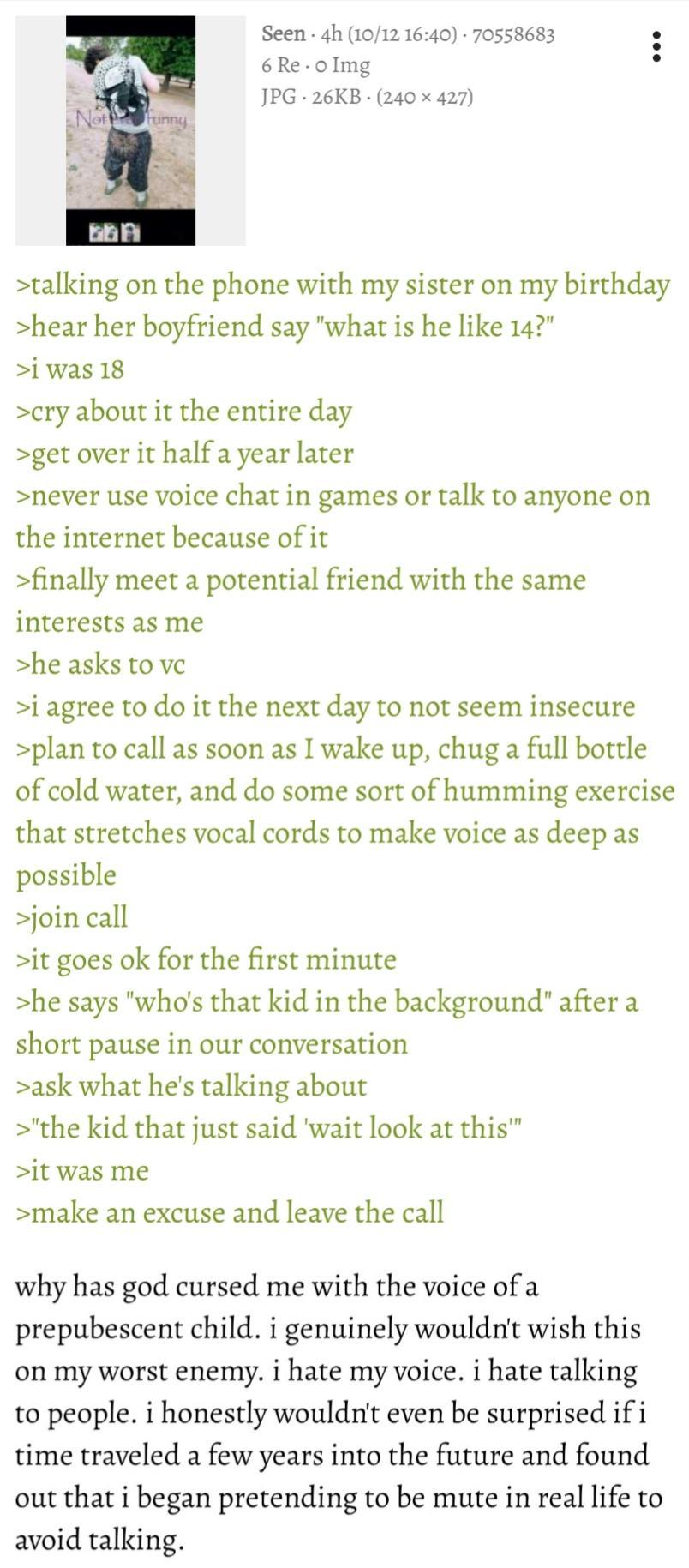 Anon is forever young | /r/Greentext | Greentext Stories | Know Your Meme