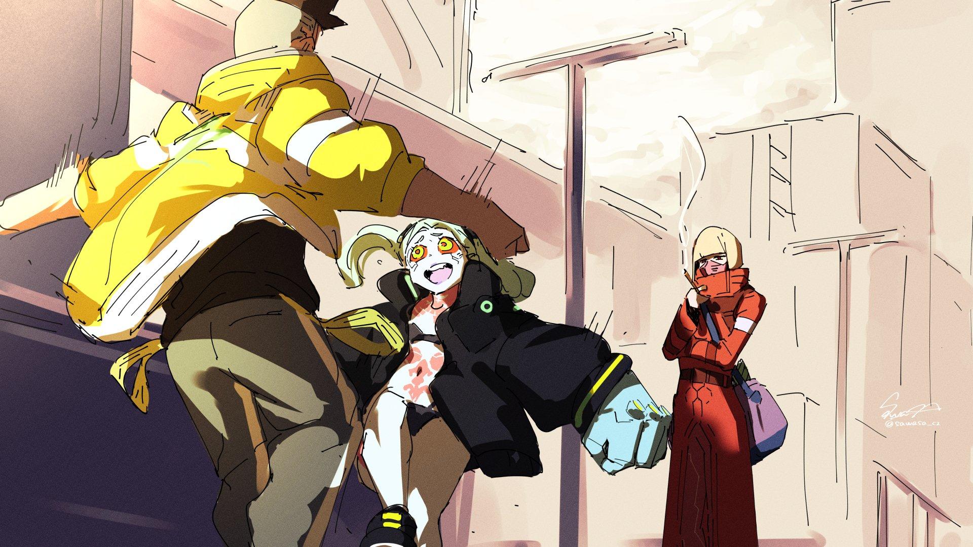 David Installed A Dance Chip Chainsaw Man OP Parody Cyberpunk character-story-series-the-parody-wiki-fandom