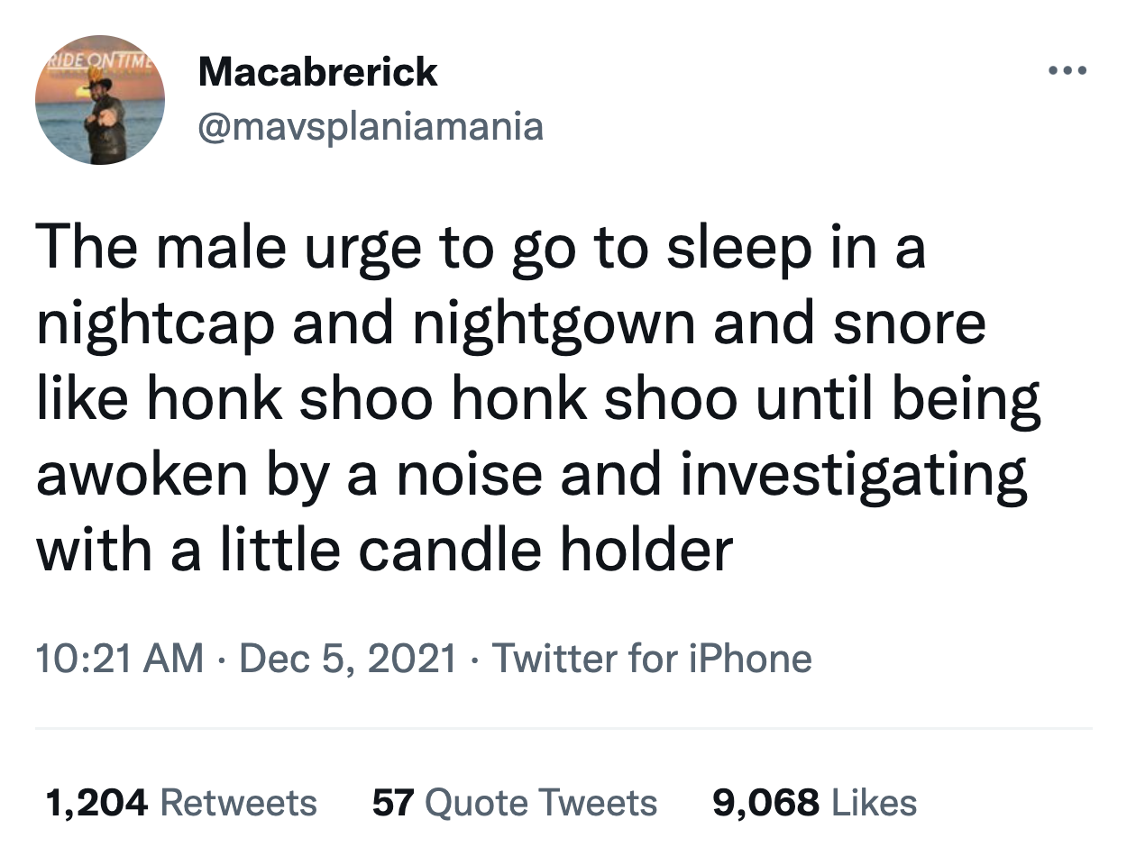 Nightcap, Nightgown & Candle Stick Holder (Meme) Nightcap, Nightgown