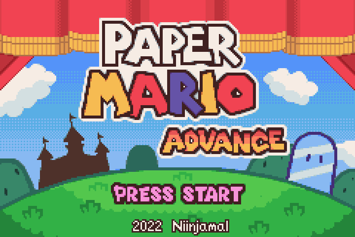 Paper Mario Advance title screen | Paper Mario | Know Your Meme