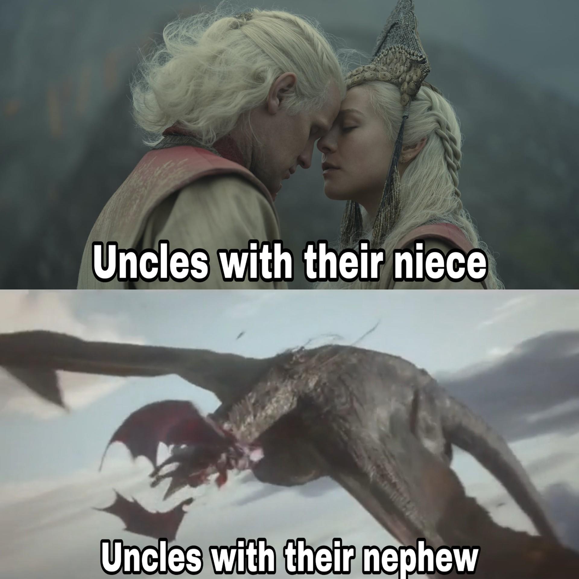 Targaryens are strange /r/FreeFolk Vhagar and Aemond vs. Arrax and