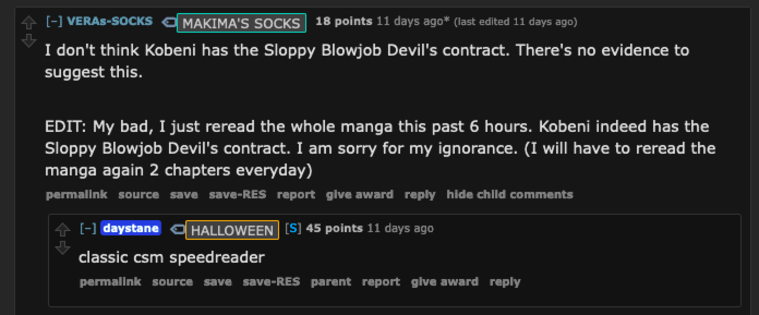 Kobeni the sloppy blowjob devil (cactigang) : r/ChainsawMan34