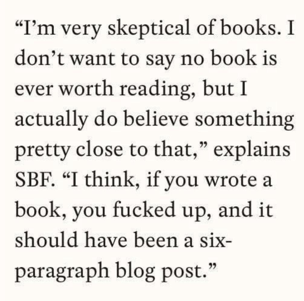 SBF On Books | Sam Bankman-Fried / SBF | Know Your Meme