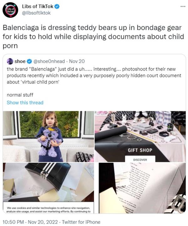 Balenciaga Is Dressing Teddy Bears Up In Bondage Gear For Kids To Hold