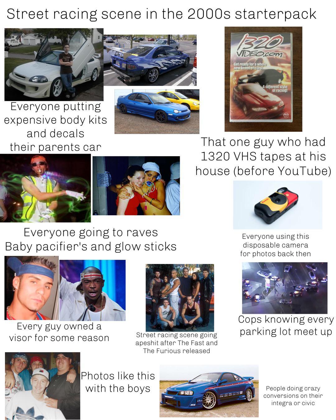 Street racing scene in the 2000s starterpack | /r/starterpacks ...
