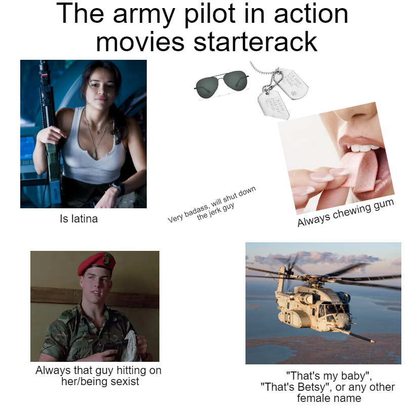 The army pilot in action movies starterpack /r/starterpacks Starter Packs Know Your Meme