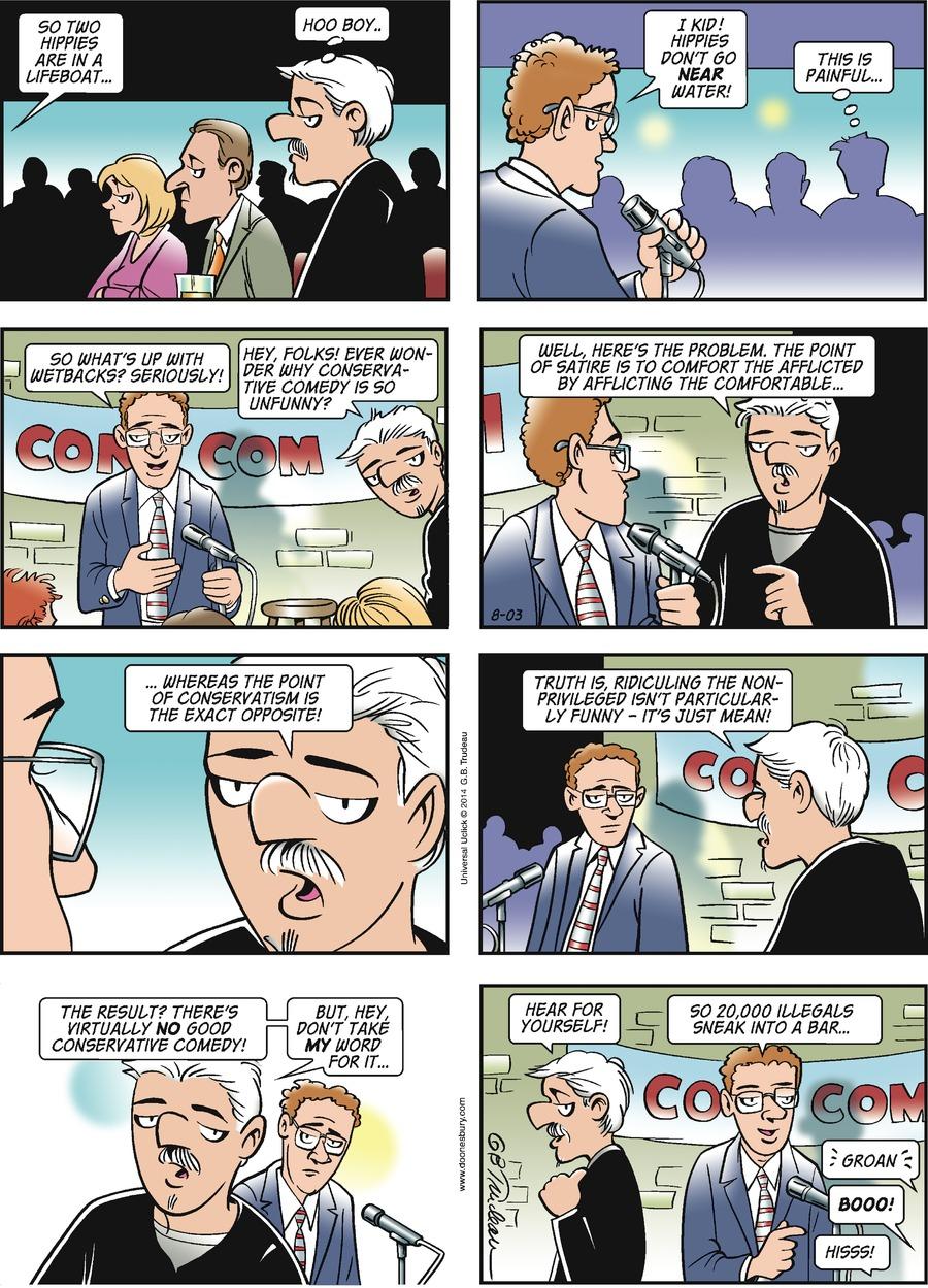 Doonesbury by Garry Trudeau for August 03, 2014 Comic Strips Know