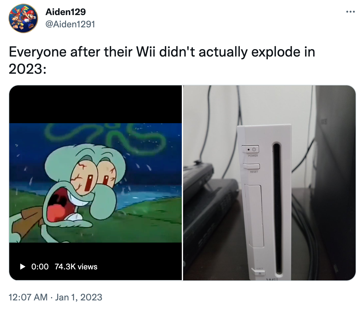 Squidward | Nintendo Wiis Exploding In 2023 | Know Your Meme