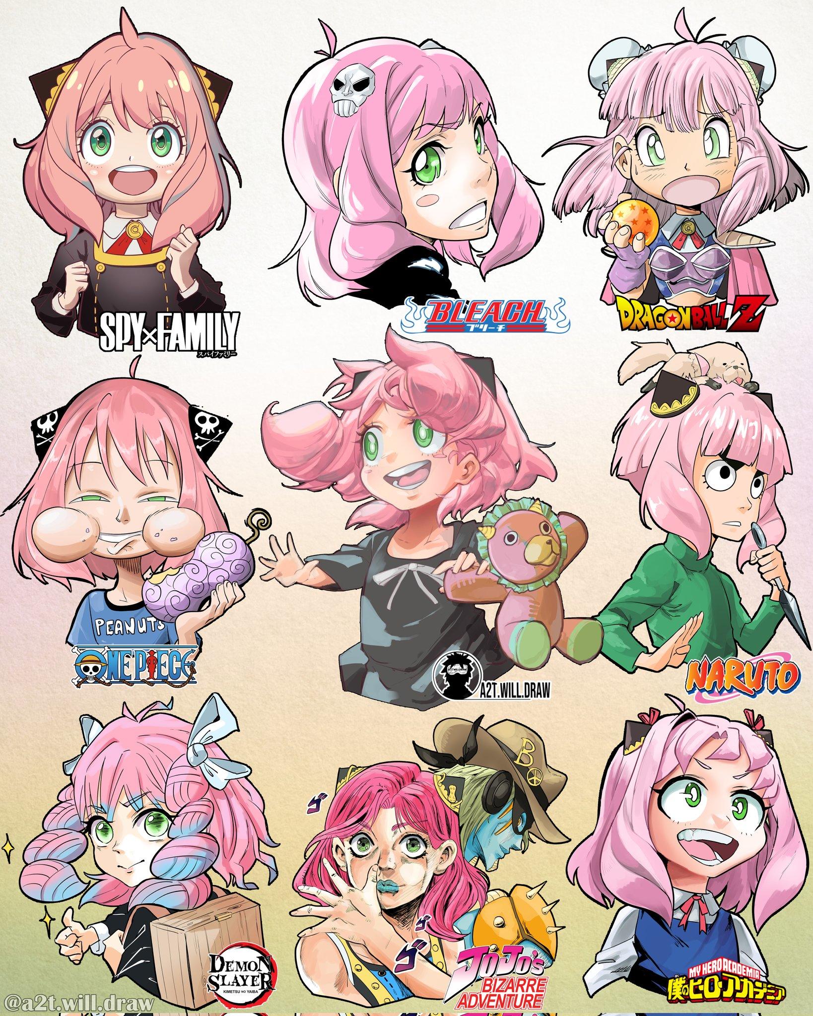 Peanuts girl in 9 art styles SPY x FAMILY Know Your Meme