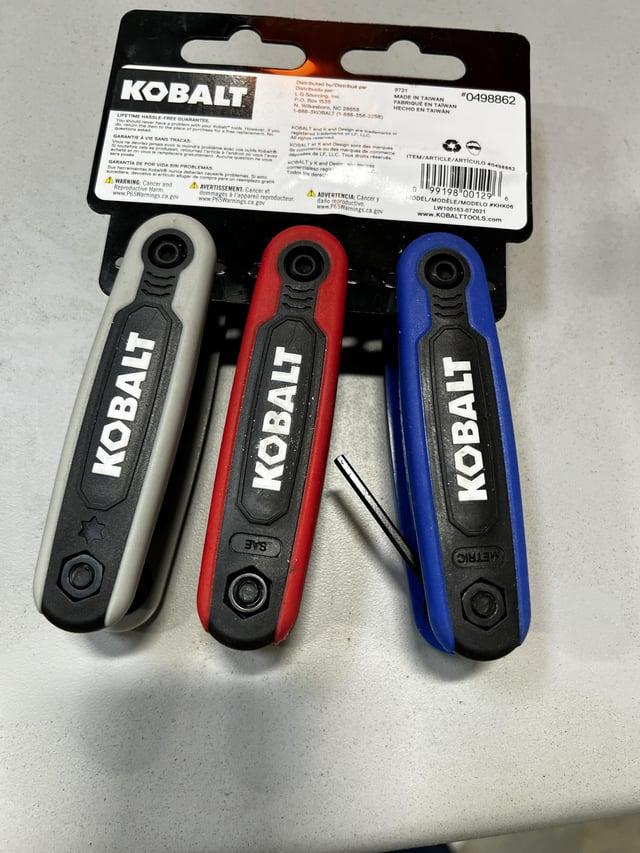 You need an Allen wrench to remove these Allen wrenches from the