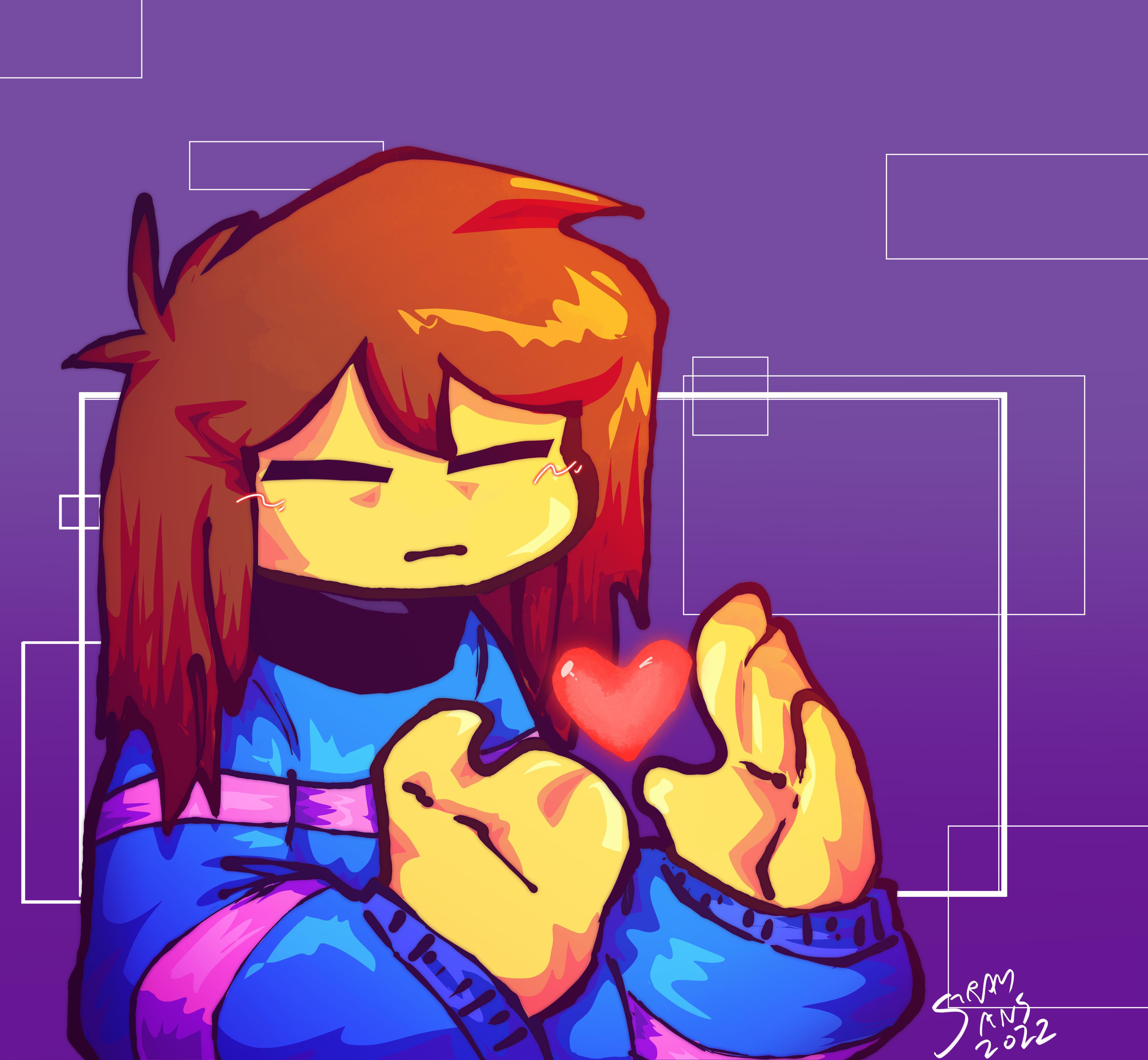 Frisk Art I Made To Test Some Things Out In Like 20 Minutes Undertale 
