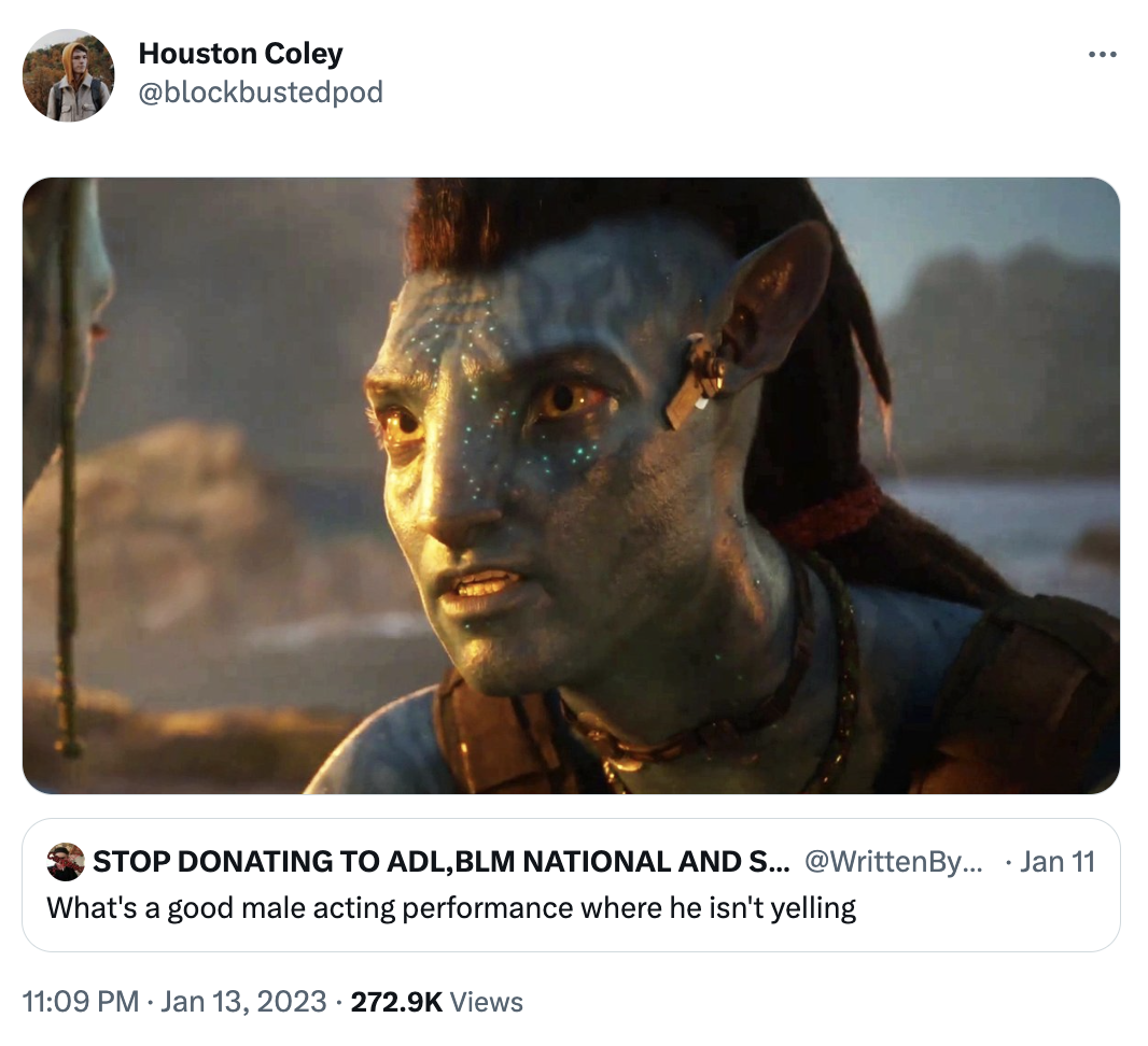 What's a good male acting performance where he isn't yelling (Twitter ...
