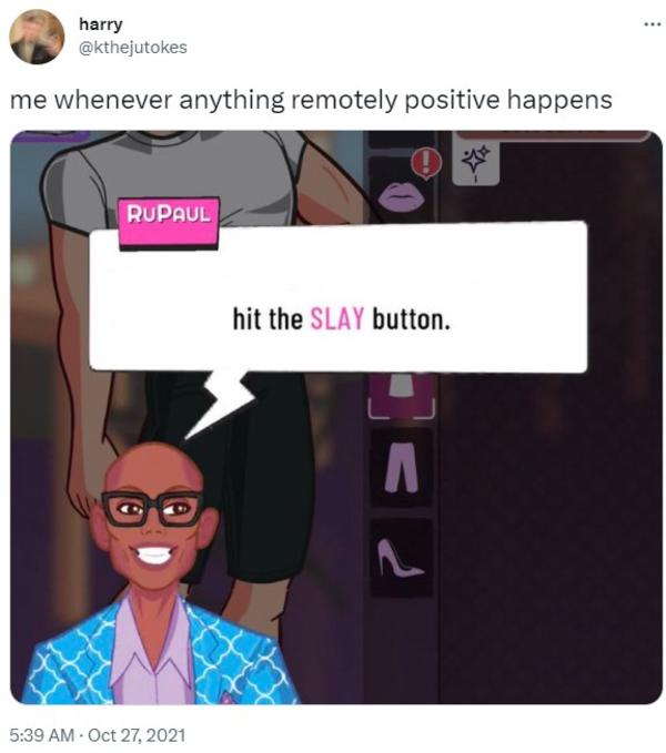 first use of 'hit the slay button' meme Hit The Slay Button Know