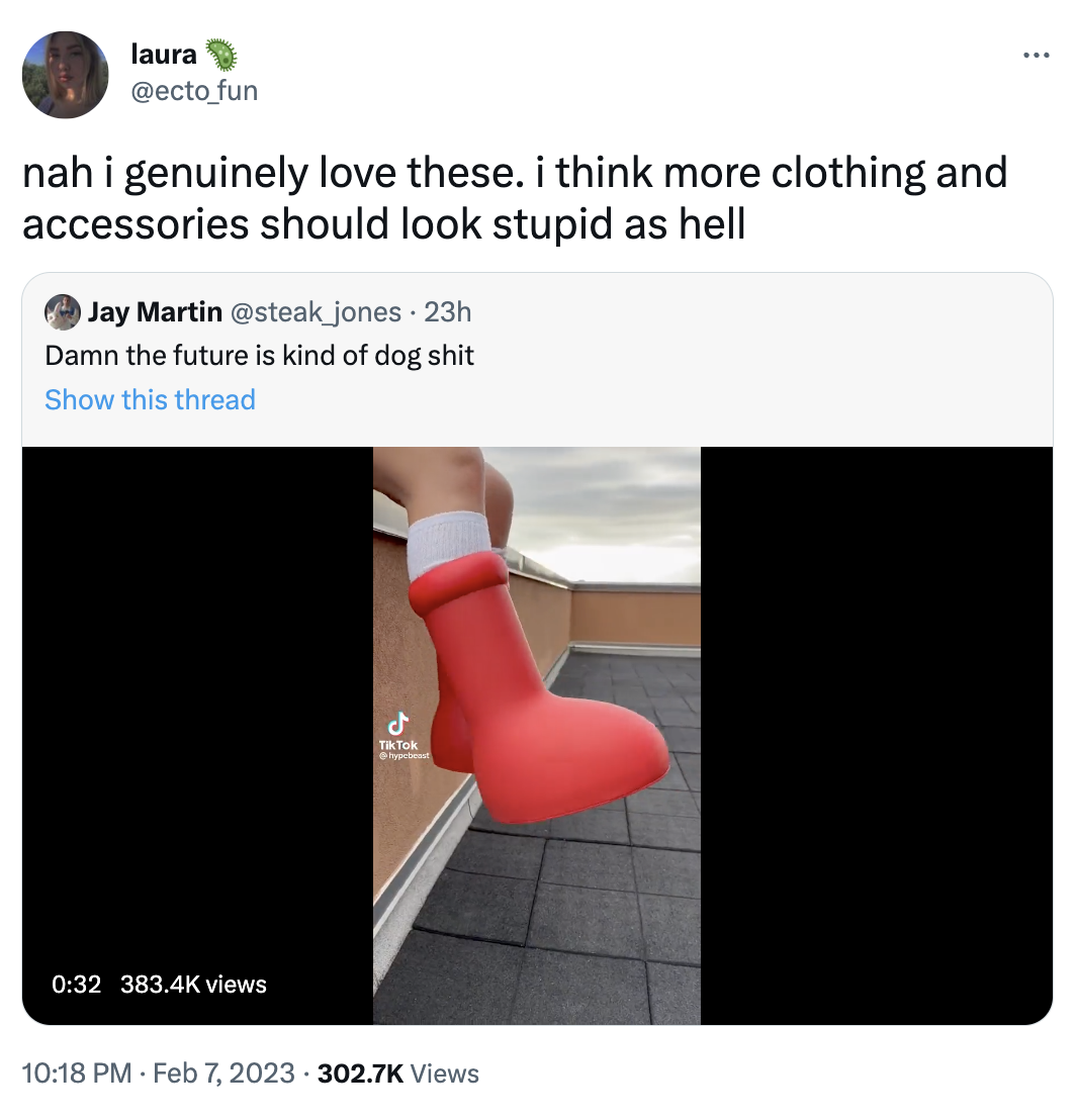 Big Red Astro Boy Boots Meme MSCHF Big Red Boots / Astro Boy Boots