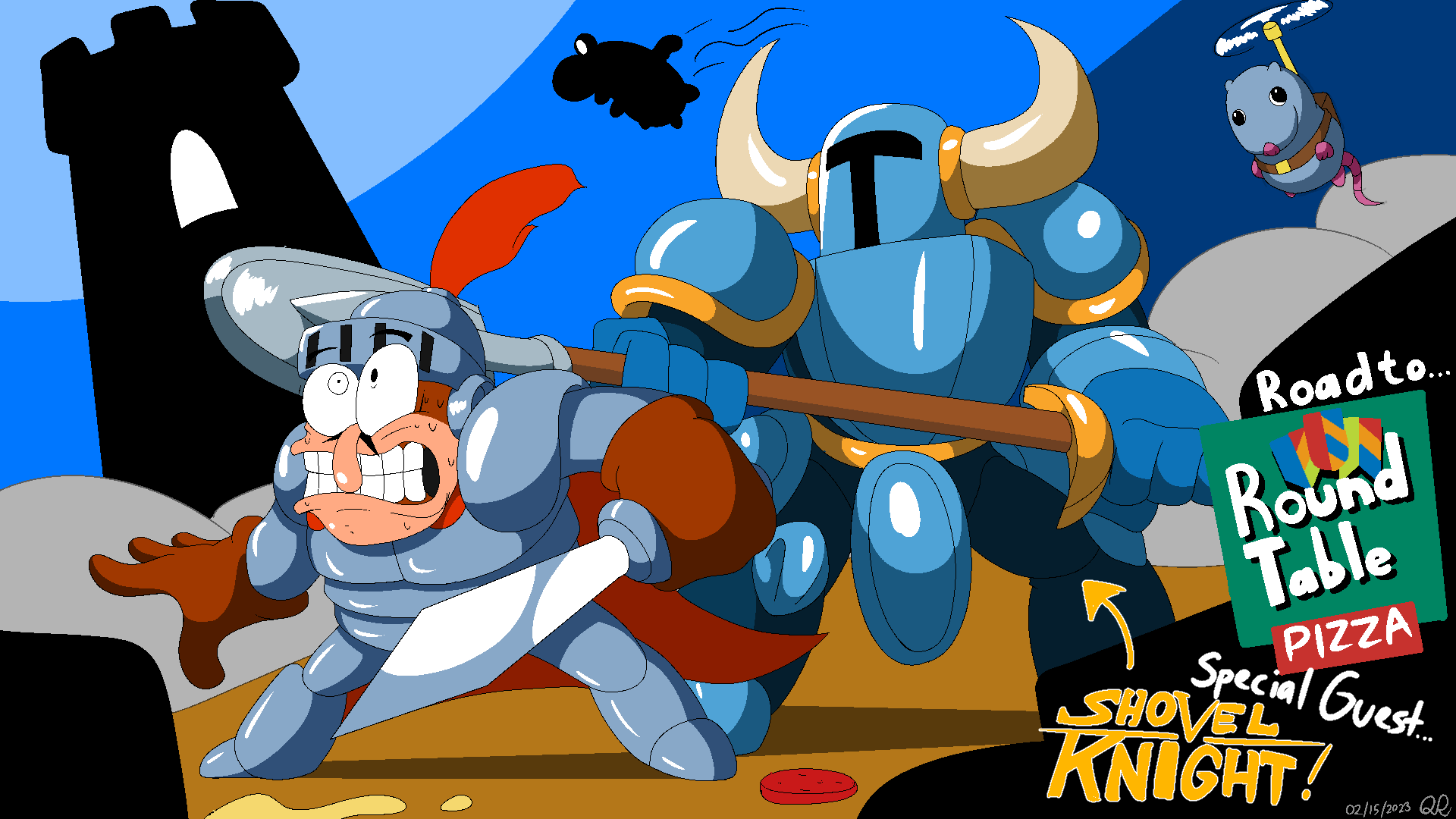 Time to go on a quest! To Round Table Pizza... Where the bravest of