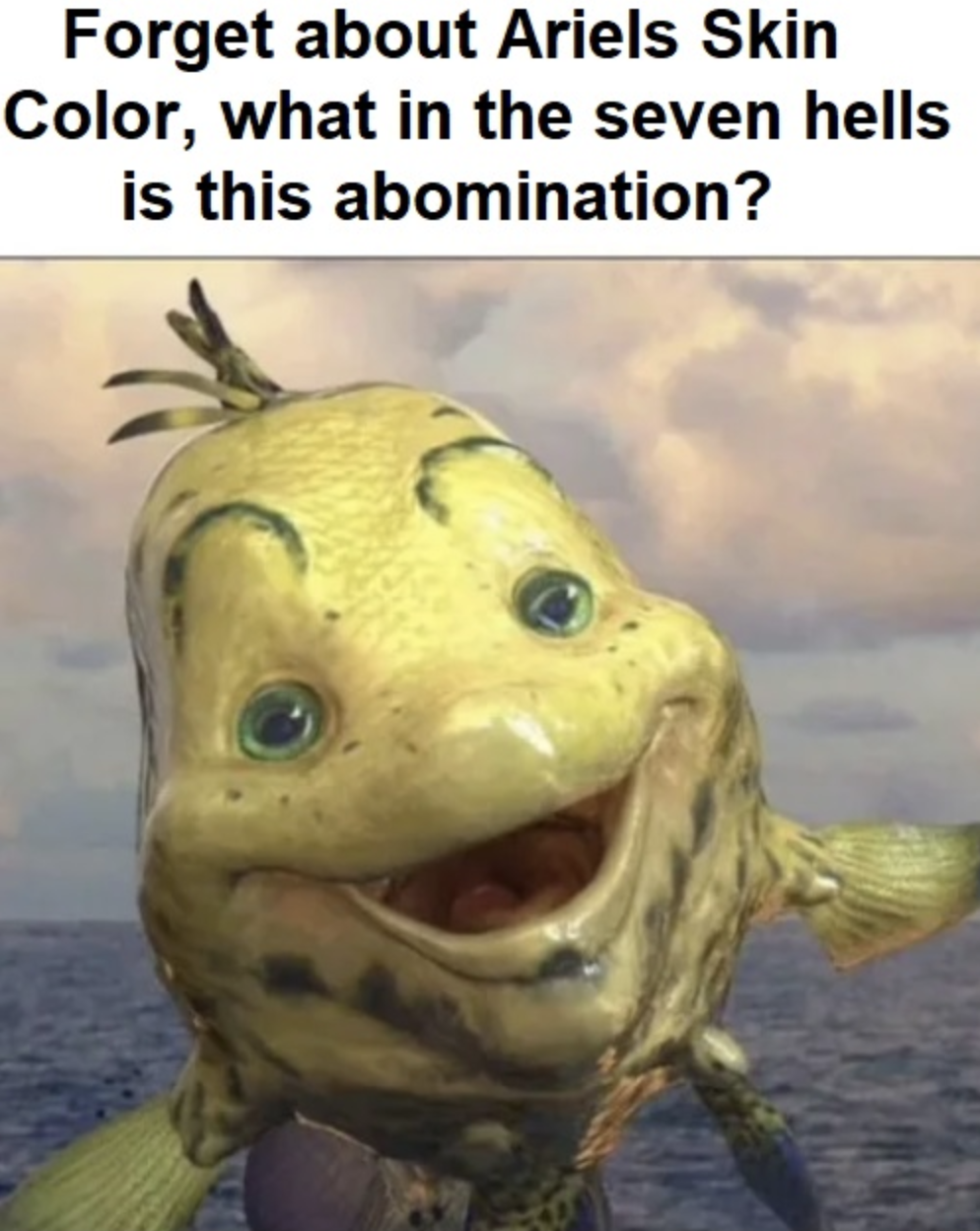 Flounder (Live Action Little Mermaid Hoax) Liveaction Flounder Hoax