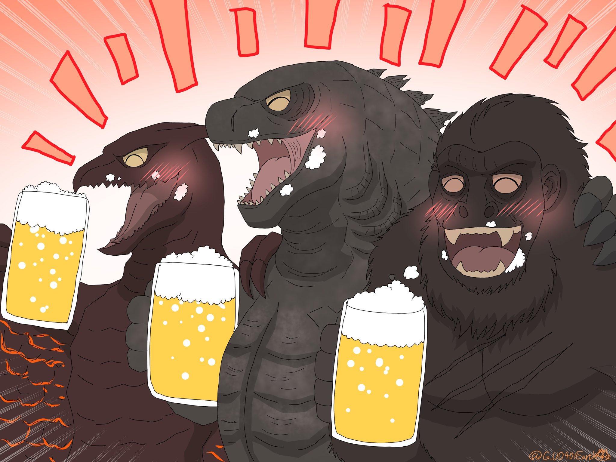 Drunk kaiju | Godzilla | Know Your Meme