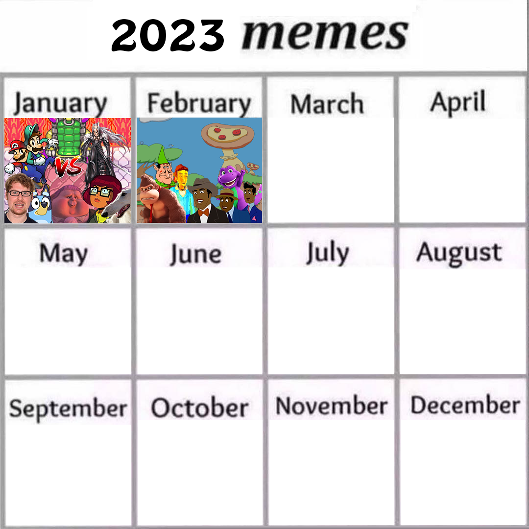 2023 Meme Calendar - February update | Meme of the Month Calendars ...