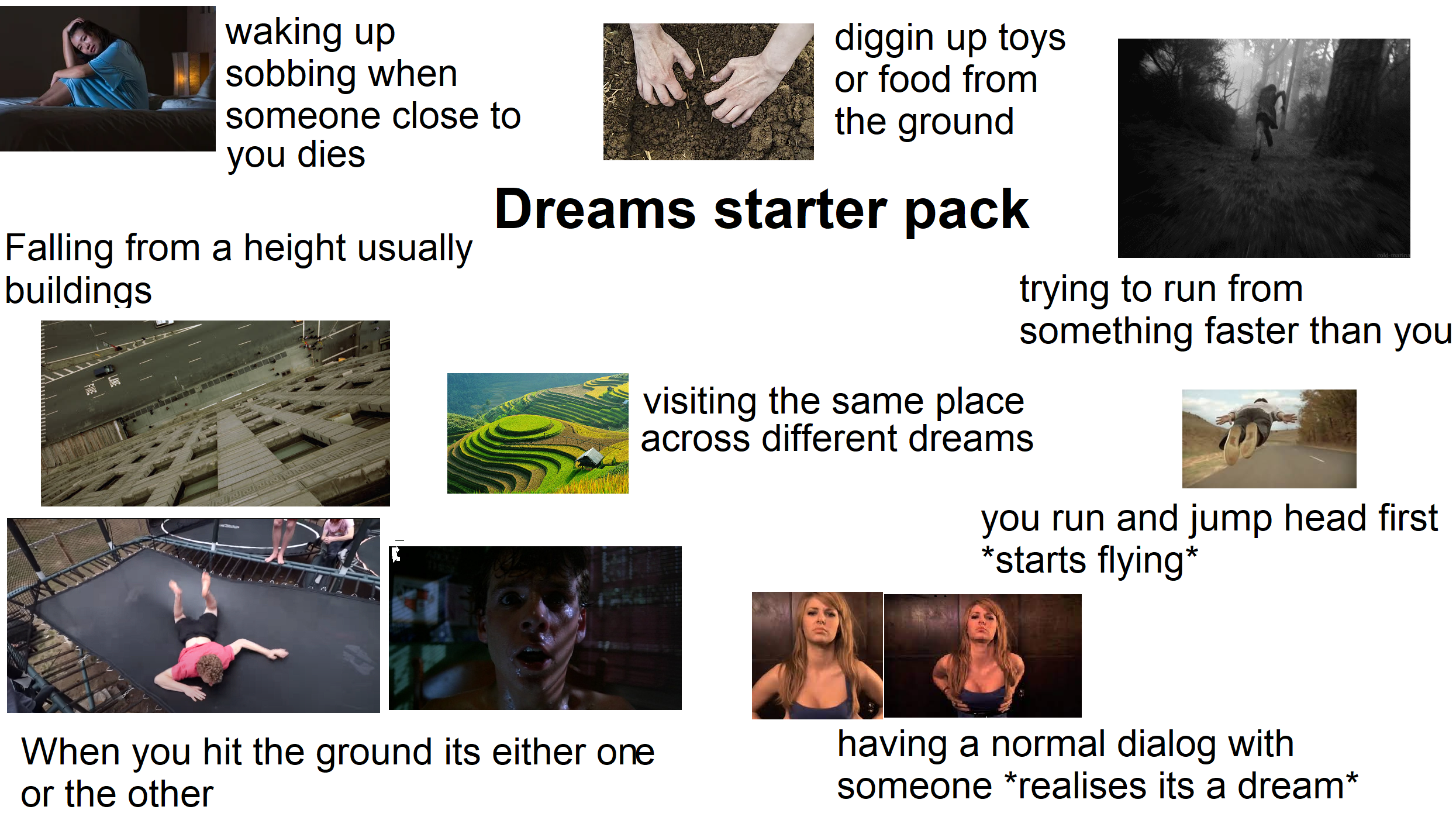 Dreams Starter Pack | /r/starterpacks | Starter Packs | Know Your Meme