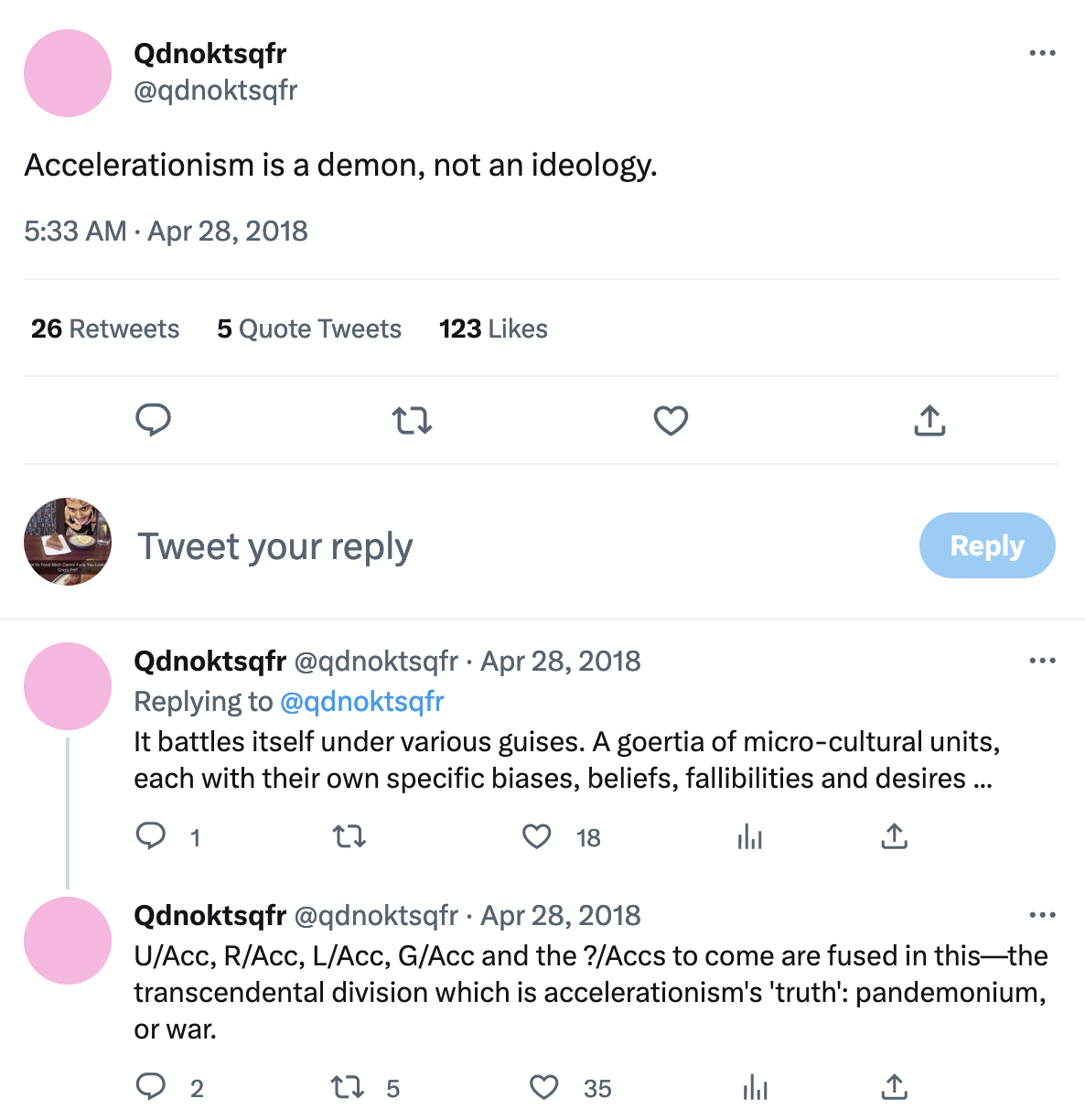 Nick Land / Accelerationism /Outsideness Nick Land / Accelerationism Know Your Meme