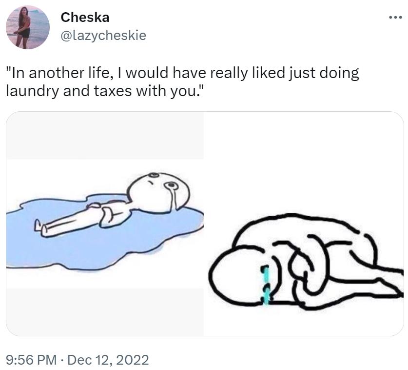 "In another life, I would have really liked just doing laundry and