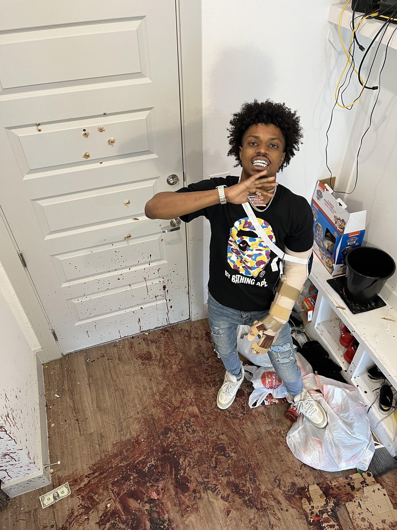 BTB Savage Standing In Blood Of His Home Intruder 2 BTB Savage Killed