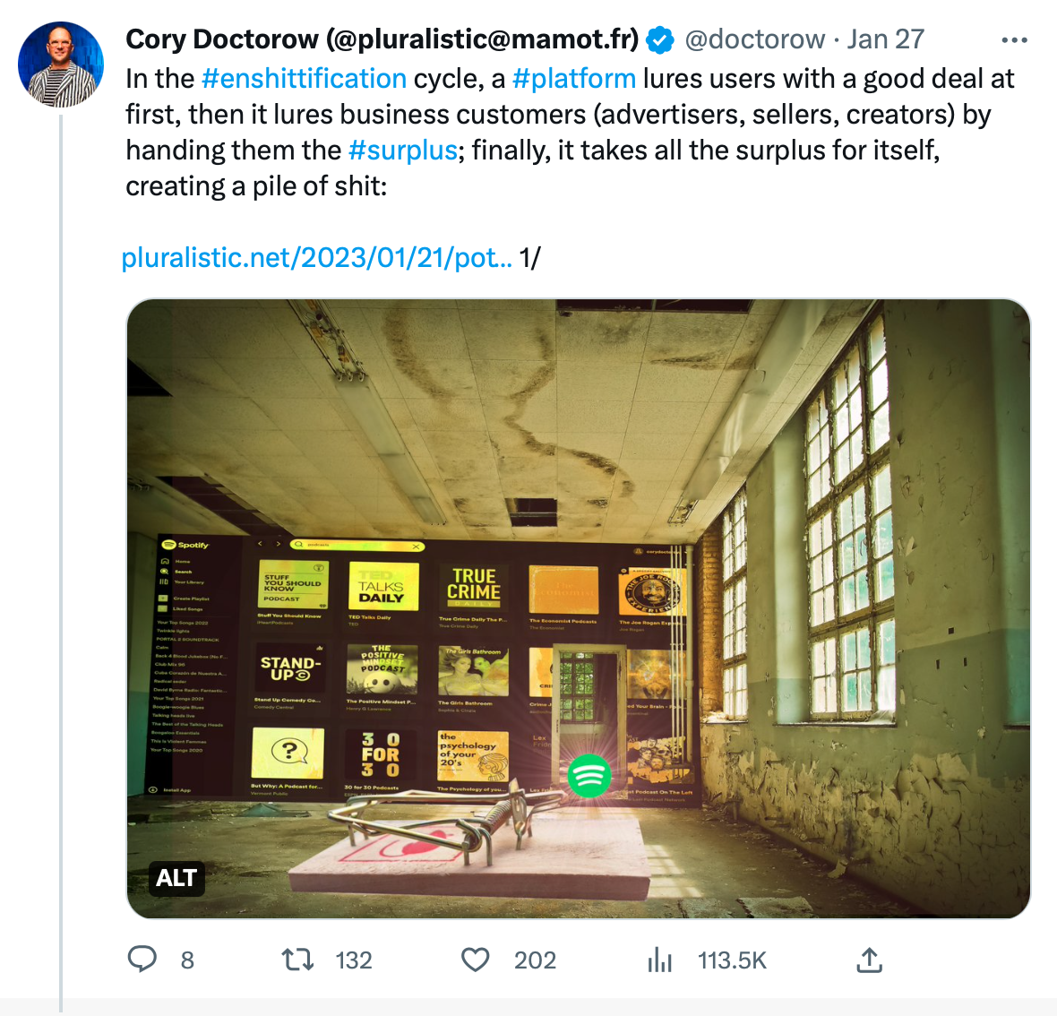 Doctorow Thread 1 | Enshittification | Know Your Meme