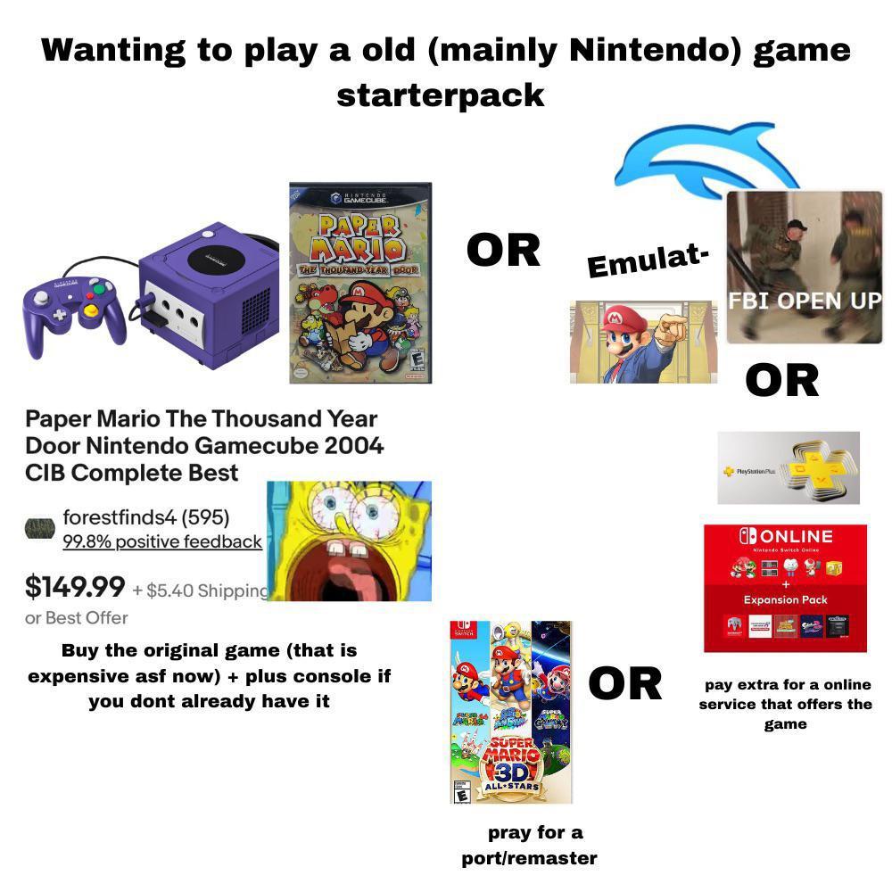 Wanting to play an old game starterpack /r/starterpacks Starter