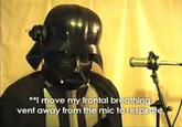 I move my frontal breathin vent away from the mic to respir