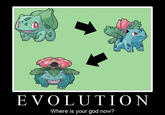 EVOLUTION Where is your god now?