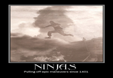 NINJAS Pulling off epic maneuvers since 1401
