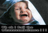 Uh oh ! Call the whaaaaambulance B B