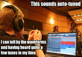 This sounds auto-tuned Ican tell by the waveforms and having heard quite a few tunes in my time.